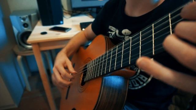 Jurassic Park theme (fingerstyle classical guitar cover) with Tabs смотреть онлайн