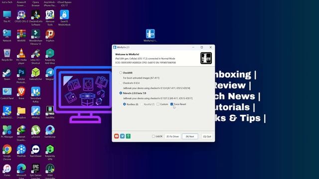 ? Jailbreak IOS 17.3 Without USB| WinRa1n 2.1 Palera1n NO USB Jailbreak IOS 17/16/15 Windows CheckM