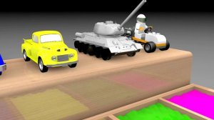 Мультики для детей про машинки, учим цвета