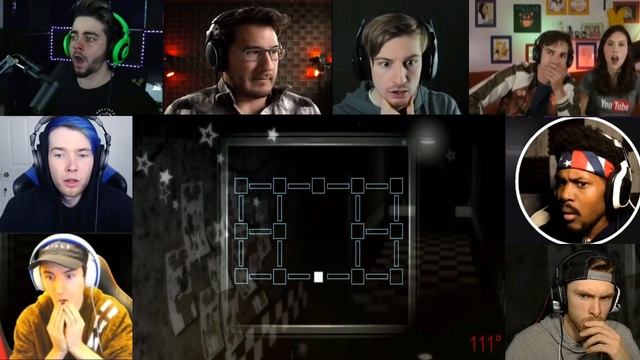 Gamers Reaction Mashup on FNAF: Pizzeria Simulator Ending Scene смотреть онлайн