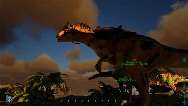 ARK: Survival Evolved. Обзор аллозавра (Allosaurus). смотреть онлайн