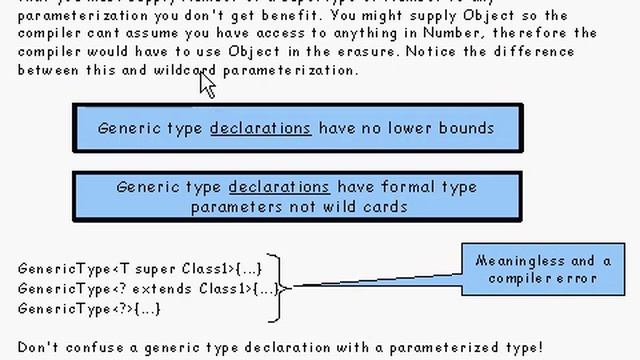 Java Tutorial 24.31: Generic types and Wildcard types смотреть онлайн