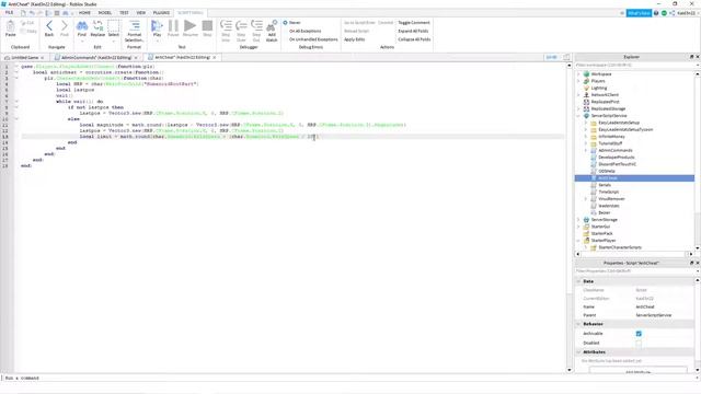 Roblox Walkspeed Anti-Cheat смотреть онлайн
