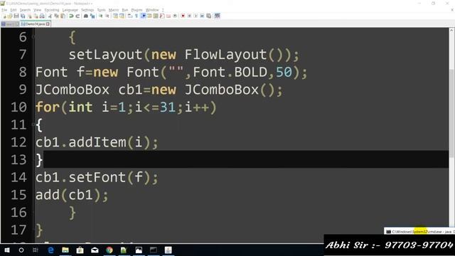 Swing in java in Hindi part 15 смотреть онлайн