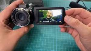 Camcorder Videokamera 2.7K 30MP Digital Camcorder mit Mikrofon Full HD unboxing und Anleitung