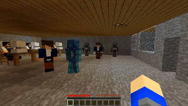 Minecraft Adventure - Sharky and Scuba Steve - SPONGEBOB GETS ARRESTED BY THE FBI! смотреть онлайн