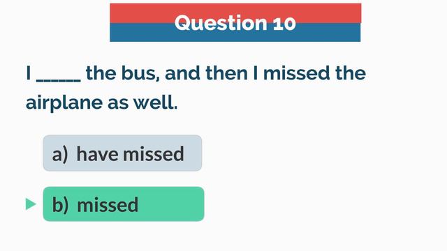 Present Perfect or Past Simple - Grammar Quiz 1 смотреть онлайн