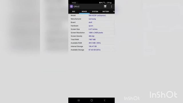 Samsung A52 Snapdragon 732g + Antutu & GeekBench смотреть онлайн