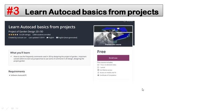 5 Best AutoCAD online training courses free in 2019 #AutoCAD #OnlineCourse смотреть онлайн