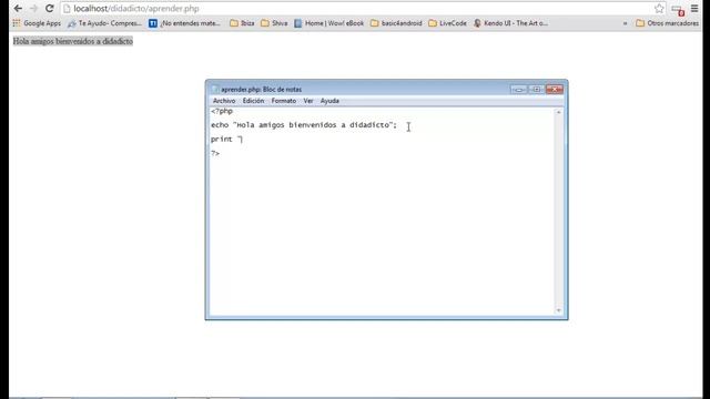Tutorial de PHP usar echo y print para mostrar datos en pantalla смотреть онлайн