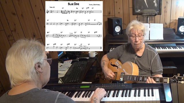 Blue Dove ( TvdH ) - Jazz guitar & piano cover ( Jim Hall, Red Mitchell ) смотреть онлайн