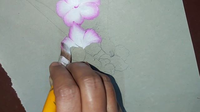 one stroke painting flowers|| Gladiolus flowers🌸 || Easy, simple and unique || MEENTULI CREATIONS смотреть онлайн