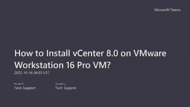 How to Install vCenter 8.0 on VMware Workstation 16 Pro VM? | Known issues смотреть онлайн