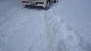 Дайхатсу Хайджет Карго МОПС. Снежный плен на 15 минут