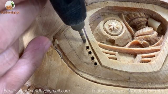 Wood Carving - Ferrari SF90 Spider 2022 - Woodworking Art смотреть онлайн