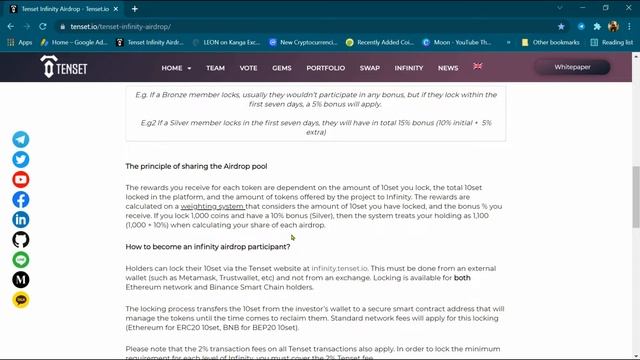Tenset Infinity Airdrop Launch with Different Level and Bonus смотреть онлайн