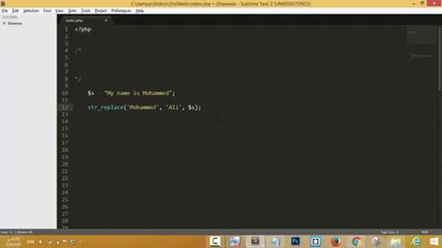 53- دوال String / دالة استبدال النص str_replace смотреть онлайн