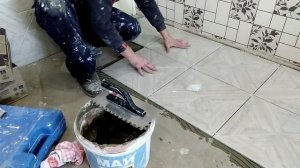 Укладка плитки на неровный пол