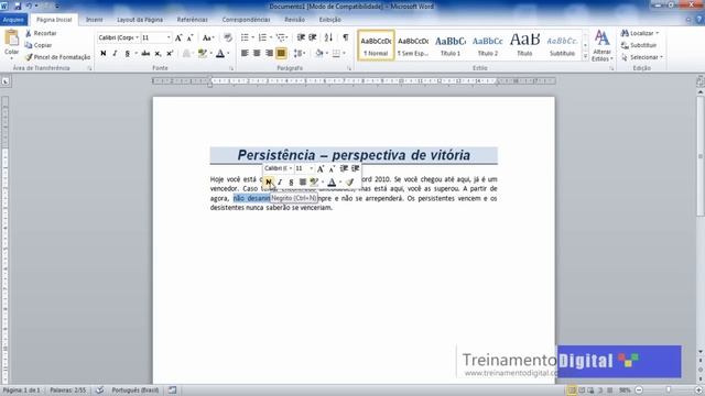 Aula 03 - Word 2010 -  Digitando Nosso Primeiro Texto.mov
