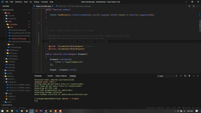Laravel Api Documentation смотреть онлайн