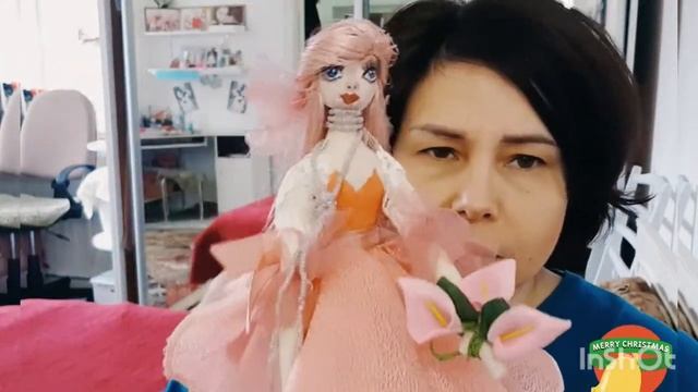 Как я пришла к созданию текстильной куклы! Мои первые работы. смотреть онлайн