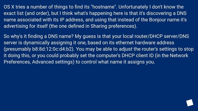 OSX Terminal showing incorrect hostname смотреть онлайн