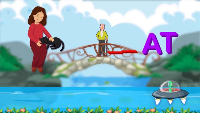 At word Family | AT words Mentee The Alien | 3D Animation (Song - Nursery Rhymes) смотреть онлайн