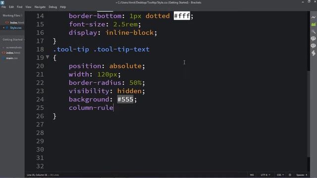 Tool Tip Hover Button Design HTML and CSS || Pure CSS. смотреть онлайн