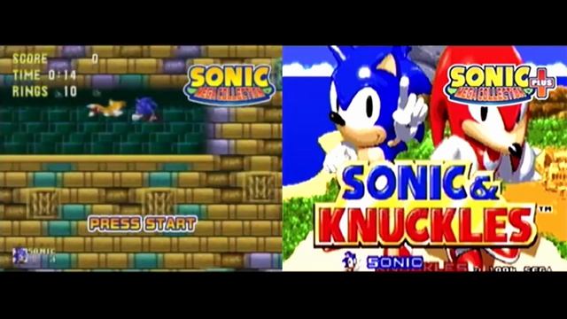 Sonic Mega Collection (GC) & SMC Plus (PS2) Intro Comparison смотреть онлайн
