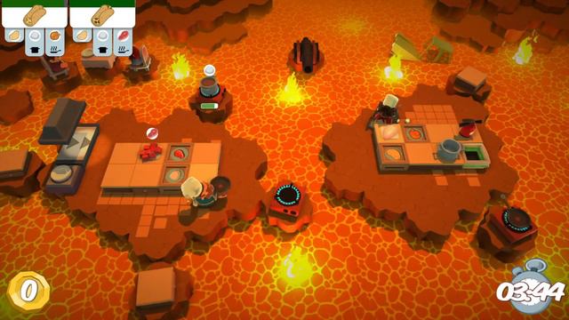 Overcooked Уровень 5-4. 3 звезды, 2 игрока. Co-op смотреть онлайн