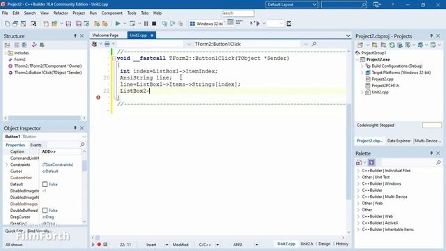 Extract, Add and Delete from List box c++ embarcadero смотреть онлайн
