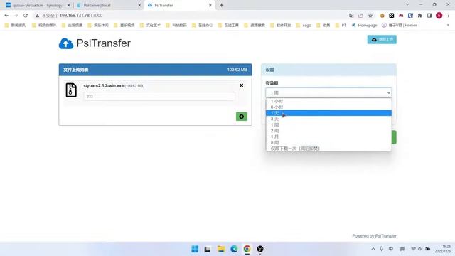 简单的文件共享PsiTransfer群晖NAS搭建docker смотреть онлайн