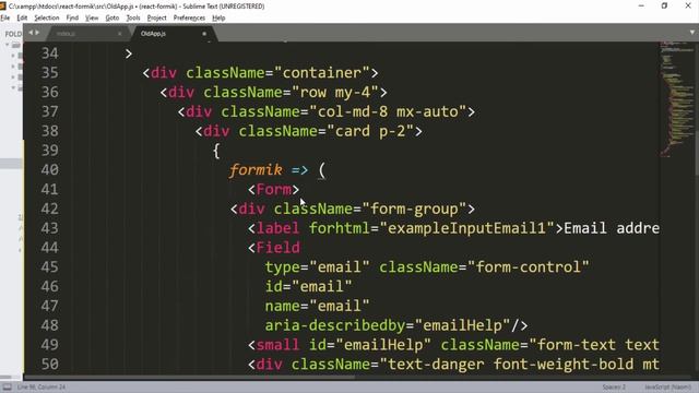 Building forms with react and formik -8- (use array as input value) смотреть онлайн