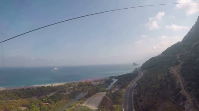 Турция 2020 | Городской пляж Анталии | Канатная дорога | Бутерброд с рыбой | смотреть онлайн