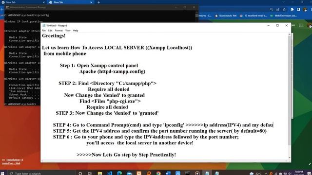 How To Access LOCAL SERVER Xampp Localhost from Mobile Phone смотреть онлайн