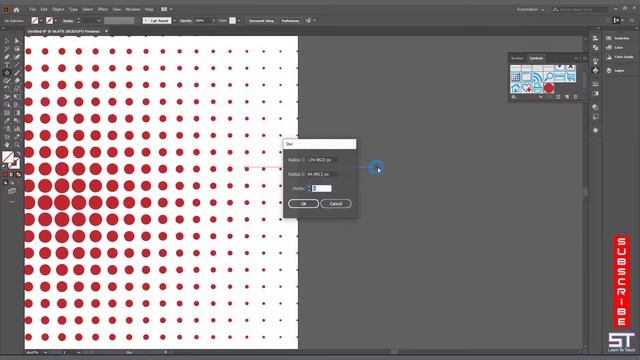 Create Halftone Pattern with Dynamic Symbol In Adobe Illustrator смотреть онлайн