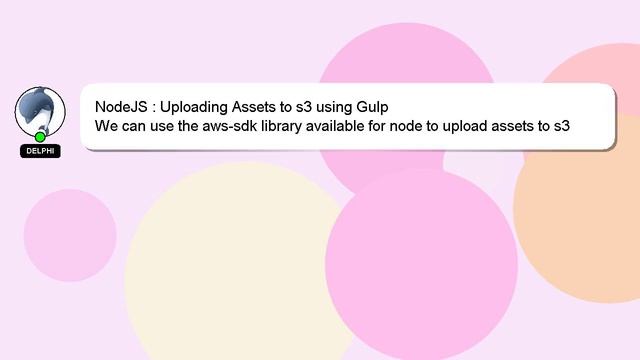 NodeJS : Uploading Assets to s3 using Gulp смотреть онлайн