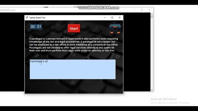 Typing Speed Test using Python смотреть онлайн