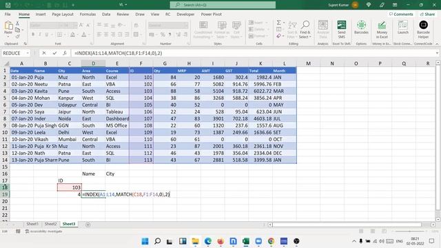 XLookup - HLookup - INDEX - OFFSET in Excel 2024 смотреть онлайн