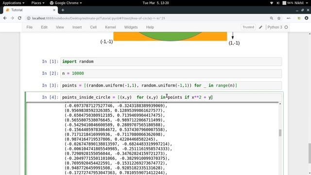 Estimating π with Python смотреть онлайн