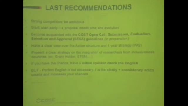 Програма COST - EU framework for cooperation in science and technology смотреть онлайн
