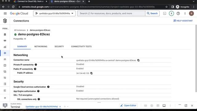Connect to Cloud SQL from an Application in Kubernetes Engine GSP449 смотреть онлайн