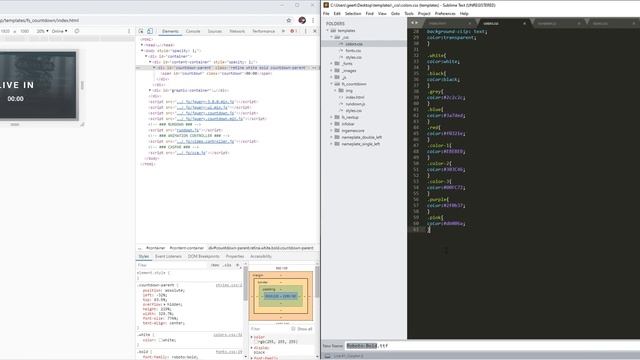 CasparCG HTML Templates - Part 1 - Fullscreen Countdown