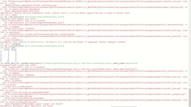pandas.read_excel: FileNotFoundError: [Errno 2] No such file or directory | Python смотреть онлайн