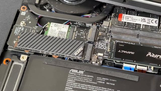 How to remove the back panel and locate the WiFi card on the #asusrogstrixg15 смотреть онлайн