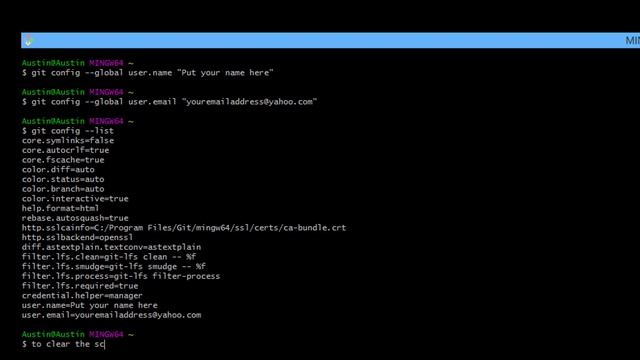 How to Clear Screen and Exit in Git Bash. [HD] смотреть онлайн