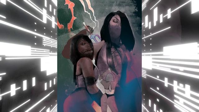Mortal Kombat 11 Ultimate - Megan Thee Stallion x Mileena iPad Procreate Drawing смотреть онлайн