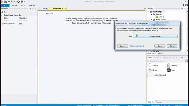 [Construct 2] Уроки: 8directions поведение, движение во все стороны смотреть онлайн