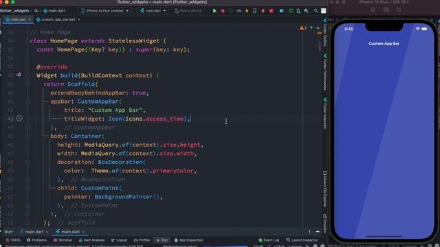 Flutter Custom AppBar | Reusable Widget смотреть онлайн
