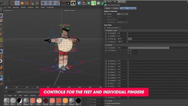 Free C4D Character Rig - Sketch&Toon смотреть онлайн